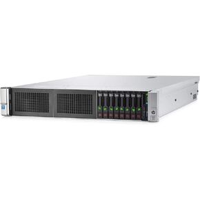 HPE ProLiant DL380 Gen9 2U RackMount 64-bit Server + 2×8-Core E5-2640v3 Xeon 2.6GHz CPUs + 64GB PC4-2133P RAM + 8×600GB 10K SAS SFF HDD, P440ar RAID, 4×GigaBit NIC, 2×Power Supplies, NO OS (Renewed)