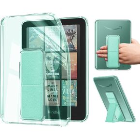 7" Case with Foldable Stand for All-New Kindle Paperwhite 12th Gen & Kindle Colorsoft Signature Edition | Ultra-Light, Scratch-Proof Kindle Cover with Left-and-Right Hand Strap, Anti-Yellowing, Clear