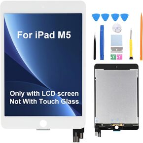 7.9" LCD Screen Replacement Compatible with iPad mini 5 A2126 A2124 A2133 Display LCD Assembly and Glass Touch Digitizer Premium Repair Kit (White)