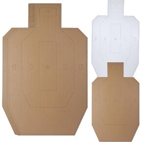 Shooting Targets - Silhouette Tactical Cardboard Targets for Shooting Range Practice Competitions Self-Defense Training(20 Sheets