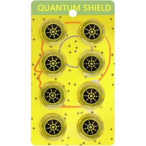 8 Pieces of Cell Phone Protection Neutralizers Stickers, Blockers Equipment Stickers for All Phones Tablets Laptops Computer WiFi All Devices Gold vine1