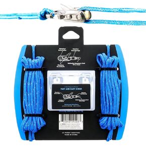 Rope Paracord with Roller cam Technology, Easy Secure Tie Down for Outdoor, Camping, and Boating Guy Lines - 6-Pack Includes Accessory Cord and Carry Case