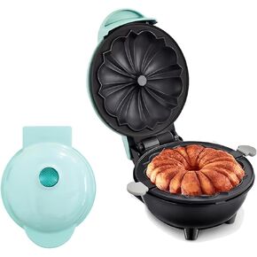 Mini Pancakes Maker Machine,Household Mini Cake Machine Non-Stick Cooking Surfaces,Generic Cake Maker,Countertop Mini Cake Pop Maker,Pancake Maker for Breakfast Lunch & Snacks,Blue