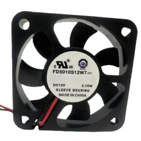 FD5010S12W7-71 Fan 5CM for 12V 2.10W 5010 50X50X10MM 2-Wire Cooling Fan