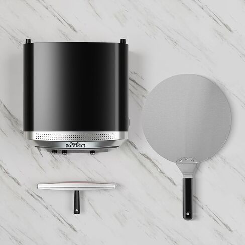 كبير القرن في الهواء الطلق البيتزا الفرن الداخلي ، فرن كونترتوب كهربائي 14 بوصة مع 6 أوضاع مسبقة ، آلة صانع البيتزا المثالية للمنزل ، طباخ البيتزا مع حجر البيتزا وقشر البيتزا ، الفولاذ المقاوم للصدأ in Kuwait