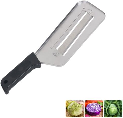 Dual Blade Julienne Cutter, Multifunctional Vegetable Cutter, Upgraded Stainless Steel Double-layer Slicer, Cabbage Slicer Shredder, Stainless Steel Vegetable Cutter (Black) in Saudi Arabia