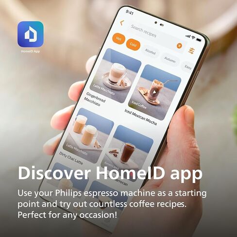 Machine Coffee Series 3300 التلقائي التلقائي بالكامل - 6 مشروبات ساخنة ومثلجة ، نظام حليب لاتيغو ، بنسبة 40 ٪ صامتة ، طاحونة من السيراميك ، مرشح Aquaclean ، أسود لامع (EP3341/50) in Kuwait