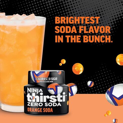 Ninja Thirsti Flavored Water Drops, Zero Soda Variety Pack, Zero Calories | Zero Sugar, Makes 17 Drinks, 3 Pack, Compatible with All Ninja Thirsti Drink Systems - WC1000, WC2000 & WC3000 Series, WCFV8 in Kuwait