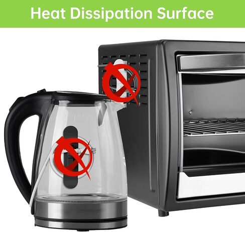 6PCS Cord Organizer for Appliances, Upgraded Kitchen Appliance Cord Wrap, Cord Holder Stick on Pressure Cooker, Coffee Maker, Air Fryer and Blender(3 Black + 3 White) in Kuwait