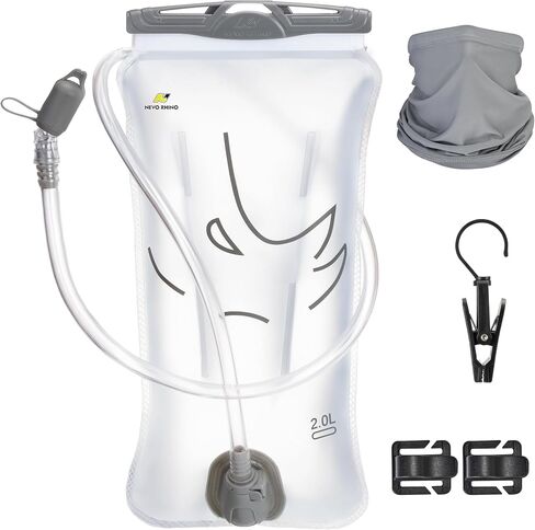 N NEVO RHINO Water Bladder 1.5L-2 Liter, BPA -Free Hydration Bladder for Hiking Backpack, Leak - Proof Water Reservoir Storage Bag for Hiking, Running, Camping & Outdoor Adventures in Kuwait