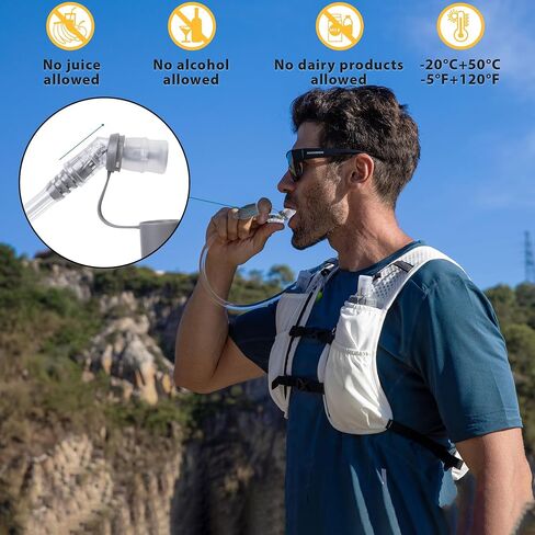 N NEVO RHINO Water Bladder 1.5L-2 Liter, BPA -Free Hydration Bladder for Hiking Backpack, Leak - Proof Water Reservoir Storage Bag for Hiking, Running, Camping & Outdoor Adventures in Kuwait