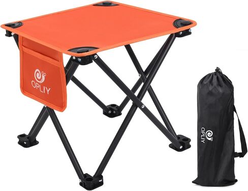 Opliy Camping Stool, Folding Samll Chair Portable Camp Stool for Camping Fishing Hiking Gardening and Beach, Camping Seat with Carry Bag (Green, L 13.5") in Kuwait
