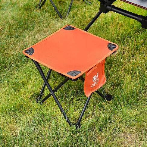 Opliy Camping Stool, Folding Samll Chair Portable Camp Stool for Camping Fishing Hiking Gardening and Beach, Camping Seat with Carry Bag (Green, L 13.5") in Kuwait