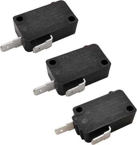 Microwave Oven Door Switch Replacement Part, 16A 125VAC, KW3AT-16 (Downward Compatible with KW3A-16), 2X Normally Open + 1x Normally Closed in Kuwait