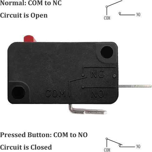 Microwave Oven Door Switch Replacement Part, 16A 125VAC, KW3AT-16 (Downward Compatible with KW3A-16), 2X Normally Open + 1x Normally Closed in Kuwait