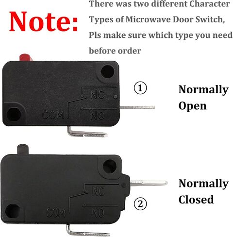 Microwave Oven Door Switch Replacement Part, 16A 125VAC, KW3AT-16 (Downward Compatible with KW3A-16), 2X Normally Open + 1x Normally Closed in Kuwait