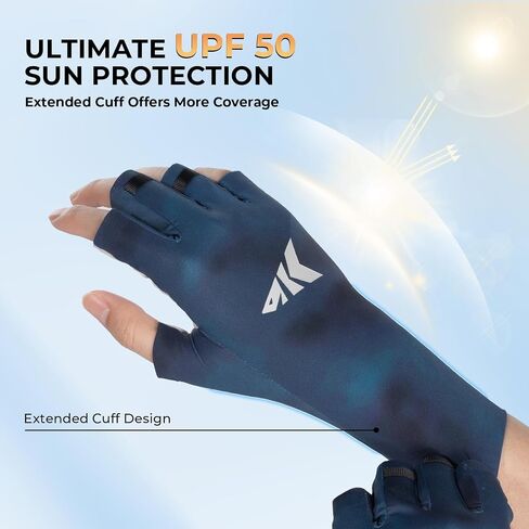 Kastking Ultimate Angler SPF SPF قفازات ، UPF50+ حماية من أشعة الشمس قفازات الصيد ، تقنية Hydrocool® ، تصميم النخيل المفتوح ، قفازات حماية الأشعة فوق البنفسجية الممتدة لصيد الأسماك ، المشي لمسافات طويلة ، وركوب الدراجات in Saudi Arabia