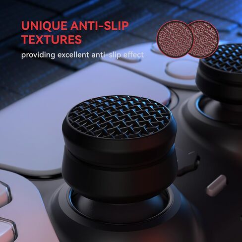 Playvital 3 ارتفاع درع الإبهام CUSTION CUSHION CAPS قبضة الإبهام لـ PS5 ، ل PS4 ، غطاء قبضة الإبهام للوحدة اللاسلكية Xbox Core ، أغطية قبضة الإبهام لأجهزة Xbox One ، Elite Series 2 ، لـ Switch Pro - Black in Saudi Arabia