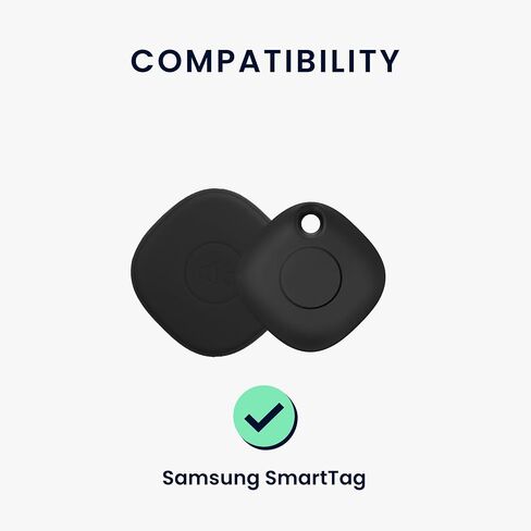 kwmobile Silicone Clip Compatible with Samsung SmartTag - Protective Silicone Clip for Tracker - Blue in Kuwait