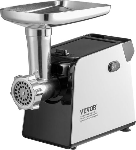 مطحنة اللحوم Vevor ، 3 رطل/دقيقة طاحونة اللحوم الكهربائية مع شفرة ، صفيحة طحن ، صانع النقانق ، Kubbe Kit ، Mincer Mincer Fethel Fething for Home Kitchen in Kuwait