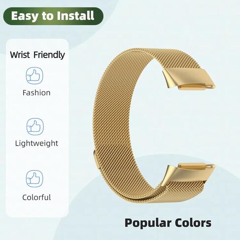 Bands with Case Compatible for Fitbit Charge 6/5, Metal Adjustable Braided Strap with Magnetic Clasp, Stainless Steel Mesh Loop TPU Bumper Cover for Men Women in Kuwait