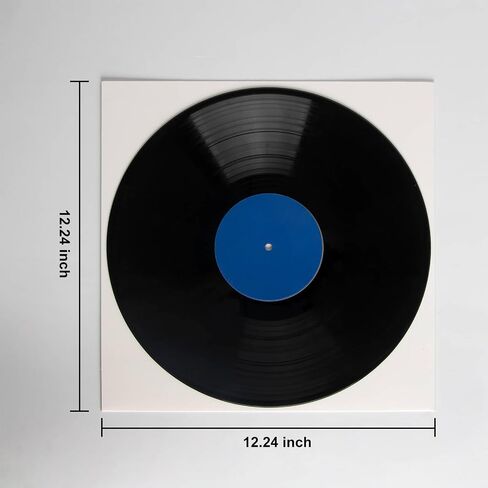 20ct 12-Inch LP Vinyl Record Jackets - 350gsm White Cardboard Covers, Blank Album for Outer Sleeves, No Center Hole, for CD Collection in Kuwait