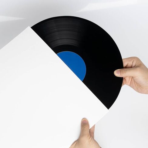 20ct 12-Inch LP Vinyl Record Jackets - 350gsm White Cardboard Covers, Blank Album for Outer Sleeves, No Center Hole, for CD Collection in Kuwait