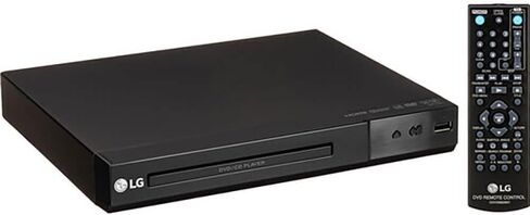 LG DP132H DVD Player Full HD Upscaling, Traditional DVD Playback, USB Playback, HDMI Out, USB Direct Recording, with Remote Control – Black in Saudi Arabia