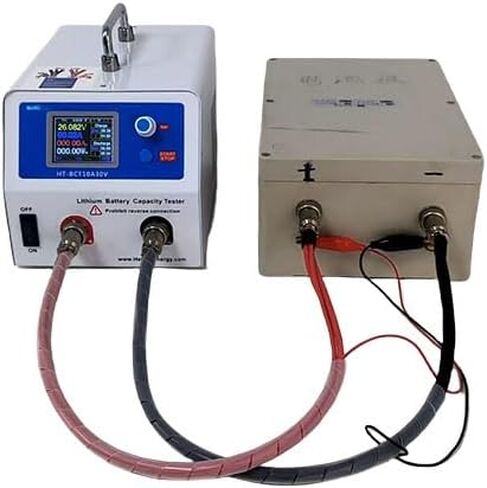 High Precision LiFePO4 Battery Capacity Tester, 5V 50A/30V 10A LiFePO4 Load Detection Aging Lightning Arrester Partial Capacity Balance (110V US Standard) (10A 110V US Plug) in Saudi Arabia