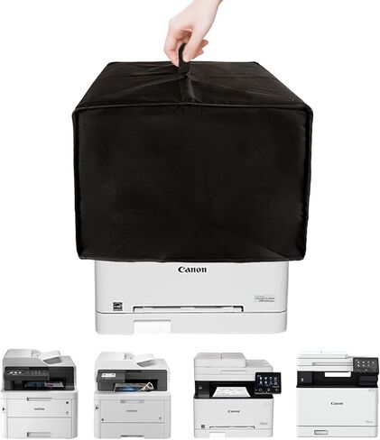 غطاء غبار الطابعة ، واقي مقاوم للماء مضاد للتربة مضاد للوزن الثقيل ملحقات أغطية النسيج الأسود ، متوافق مع الأخ HLL3290CDW و Canon Color ImageClass MF656CDW in Kuwait