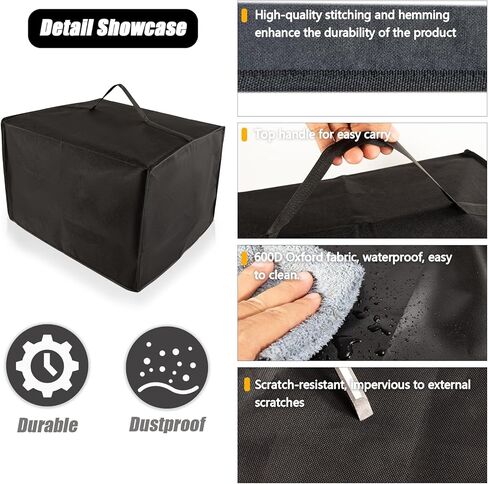 غطاء غبار الطابعة ، واقي مقاوم للماء مضاد للتربة مضاد للوزن الثقيل ملحقات أغطية النسيج الأسود ، متوافق مع الأخ HLL3290CDW و Canon Color ImageClass MF656CDW in Kuwait