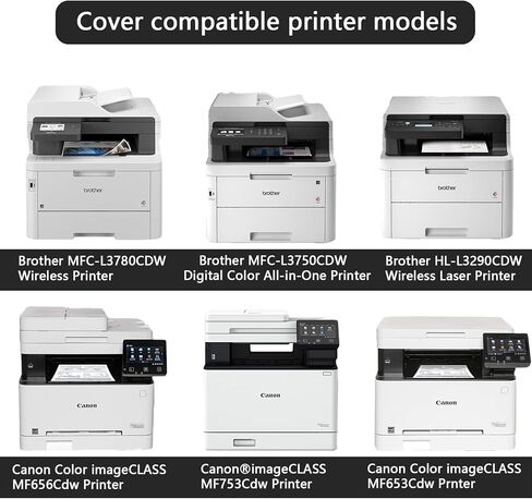غطاء غبار الطابعة ، واقي مقاوم للماء مضاد للتربة مضاد للوزن الثقيل ملحقات أغطية النسيج الأسود ، متوافق مع الأخ HLL3290CDW و Canon Color ImageClass MF656CDW in Kuwait