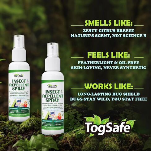 Mosquito Repellent Spray - Plant-Based Natural Insect Repellent Spray with Essential Oils, DEET-Free, Long-Lasting Protection (2 Fl Oz, 2 Pack) in Saudi Arabia