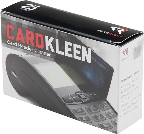 اقرأ يمين RR1222 Cardkleen بطاقات تنظيف الرأس المغناطيسية المشبعة ، 3 3/8 "× 2 1/8" (صندوق 25) in Kuwait