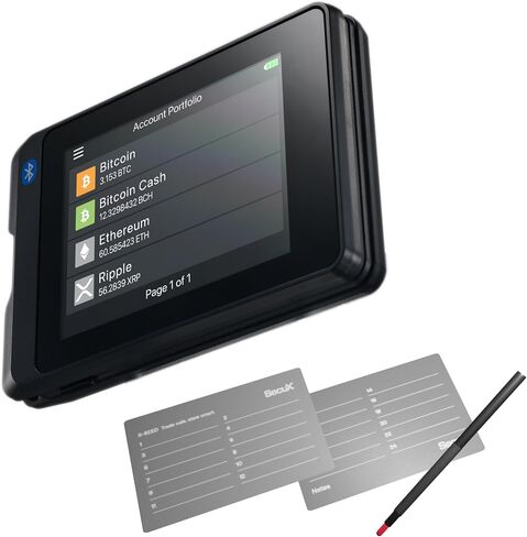 SecuX W20 Trend Micro Edition، محفظة أجهزة التشفير الأكثر أمانًا مع دعم Bluetooth وNFT، شاشة لمس كبيرة، للبيتكوين، Ethereum، BTC، ETH، SOL، LTC، Doge، BNB، Dash، XLM، ERC20، BSC والمزيد in Kuwait