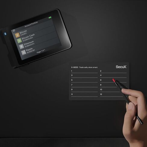 SecuX W20 Trend Micro Edition، محفظة أجهزة التشفير الأكثر أمانًا مع دعم Bluetooth وNFT، شاشة لمس كبيرة، للبيتكوين، Ethereum، BTC، ETH، SOL، LTC، Doge، BNB، Dash، XLM، ERC20، BSC والمزيد in Kuwait