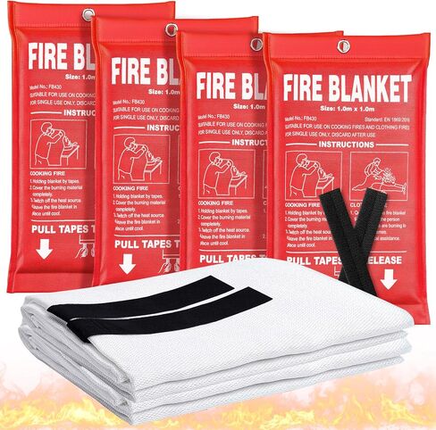 Fire Blanket 2 Pack - 40" x 40" Prepared Emergency Fire Blanket in Kuwait