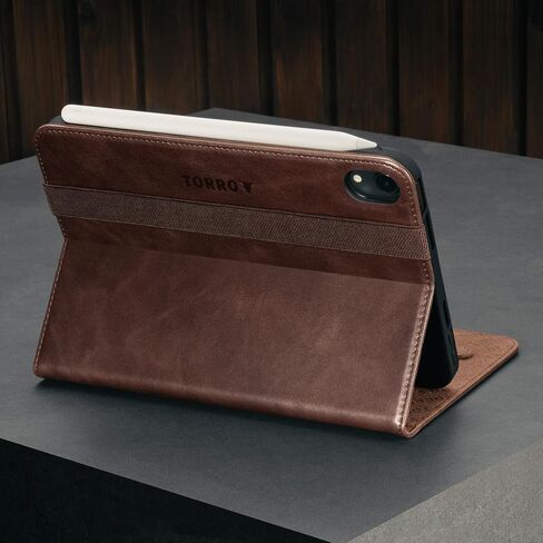 TORRO Case Compatible with iPad Mini 6 – Genuine Leather iPad Mini 6th Generation (2021) Cover with Stand Function, Apple Pencil Connectivity and Wake Sleep Function (Green) in Saudi Arabia