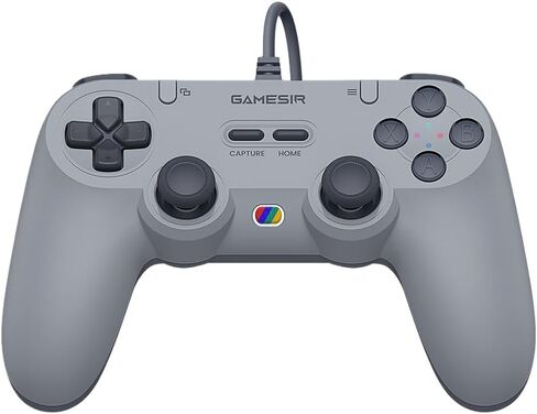 GameSir Tegenaria Lite Wired Game Controller For Switch, Android, iOS, PC, Steam With Retro 90s Design, Hall Effect Sticks, 1000Hz Polling Rate, Dual Rumble Motors, Mappable Back Buttons, Ultra-Low Latency, Ergonomic Design -Retro Gray in Kuwait