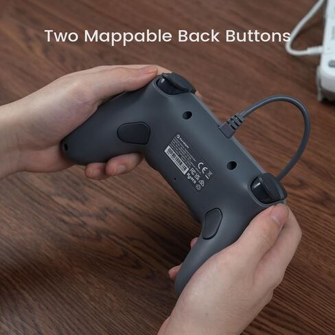 GameSir Tegenaria Lite Wired Game Controller For Switch, Android, iOS, PC, Steam With Retro 90s Design, Hall Effect Sticks, 1000Hz Polling Rate, Dual Rumble Motors, Mappable Back Buttons, Ultra-Low Latency, Ergonomic Design -Retro Gray in Kuwait