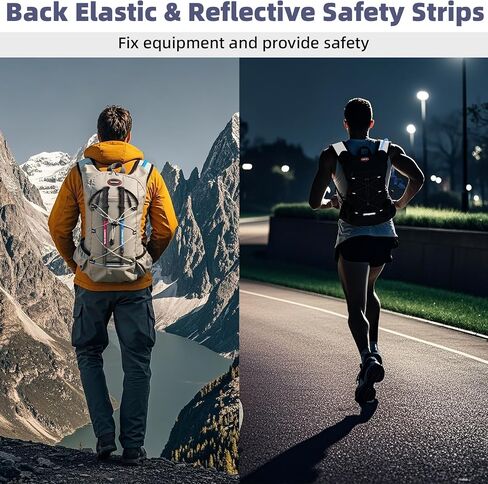2 Pack Hydration Backpack Pack with 2L Hydration Bladders, TNYSPORT Lightweight Breathable Water Backpack with Multiple Pockets, Reinforced Shoulder Straps for Hiking, Running, Biking in Kuwait