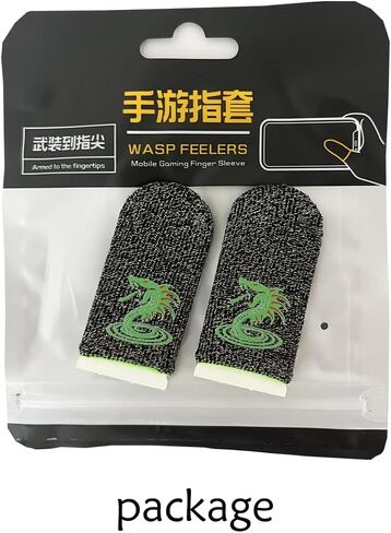 6PCS Gaming Finger Sleeves Breathable Sensitive Thumb Finger Gloves Snake Shaped Gaming Finger Gloves Sleeves (Green) in Saudi Arabia