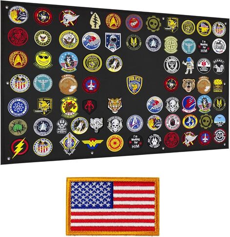 Tactical Patch Display Holder Panel Board for Military Army Morale Hook and Loop Emblems, 24 Inches x 36 Inches, No Patches Included in Kuwait