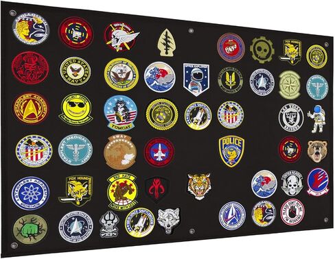 Tactical Patch Display Holder Panel Board for Military Army Morale Hook and Loop Emblems, 24 Inches x 36 Inches, No Patches Included in Kuwait