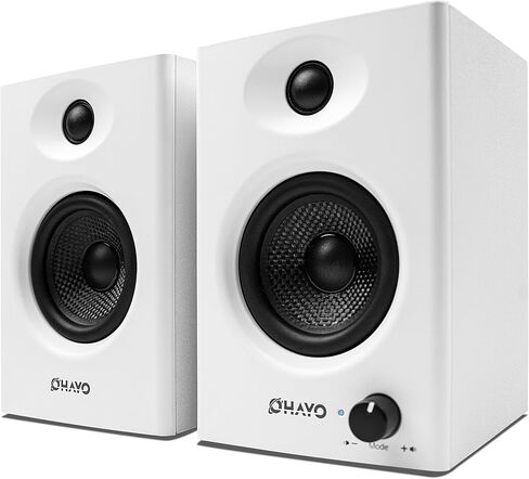 مكبرات الصوت Ohayo 60W للكمبيوتر للموسيقى والألعاب ، Bluetooth 5.3 ، مكبرات صوت Stereo 2.0 لجهاز الكمبيوتر المكتبي أو الكمبيوتر المحمول ، إدخال 3.5 مم RCA ، مدخلات USB ، زوج واحد ، أسود in Kuwait