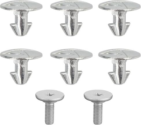 HEVLE Lower Engine Cover Bolt Pin Screws, 6PCS Splash Shield Hardware Bolts 90674-TY2-A01 and 2PCS Engine Lower Cover Pin Screws 90105-TBA-A00 Compatible with Honda Accord Civic CR-V Acura (8PCS) in Saudi Arabia