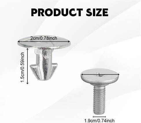 HEVLE Lower Engine Cover Bolt Pin Screws, 6PCS Splash Shield Hardware Bolts 90674-TY2-A01 and 2PCS Engine Lower Cover Pin Screws 90105-TBA-A00 Compatible with Honda Accord Civic CR-V Acura (8PCS) in Saudi Arabia
