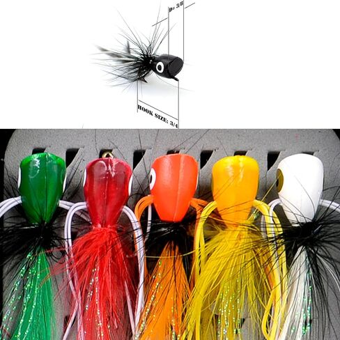 Fly Fishing Flies Kit/Trout/Salmon/bass Flies Streamers Dry/Wet Flies.Nymphs,Fly Poppers (with Waterproof Fly Box) in Kuwait