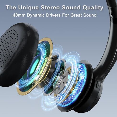 Bluetooth headset Wireless Trucker Headset with Noise Cancelling & Mute Button,40Hrs Driver Headphone for Cellphone Office Work in Saudi Arabia