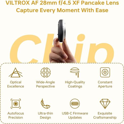 عدسة فيلتروكس 56 مم F1.4 ذات التركيز التلقائي متوافقة مع كاميرات فوجي فيلم X-Mount APS-C-Format ذات تصميم غير مرائي. in Kuwait